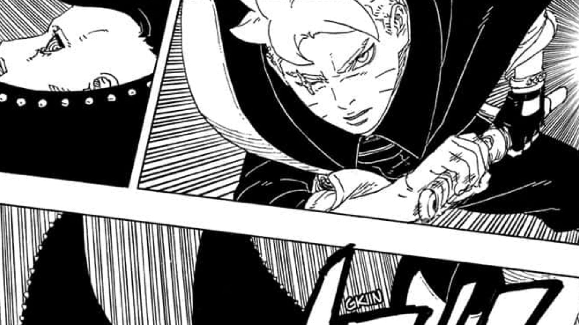 Jura and Boruto in Boruto: Two Blue Vortex chapter 22 (Image via Shueisha)
